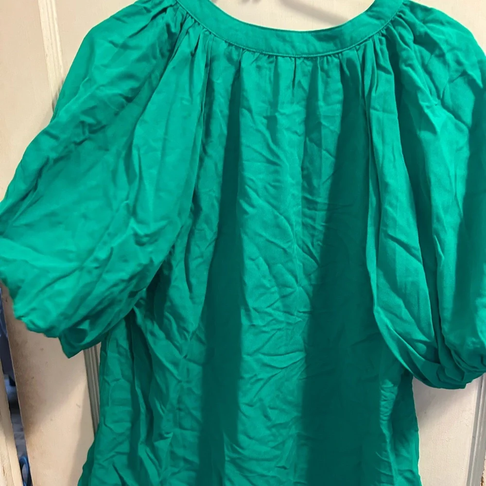 Entro Vibrant Green Blouse - Picture 3 of 4